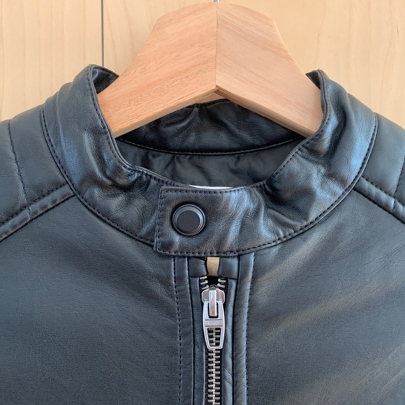 ZARA Boys Faux Leather Jacket Size 11-12 - Picture 3 of 9